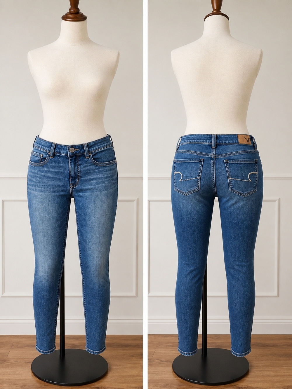 American Eagle Outfitters Blue Skinny Jeans, Jeggings